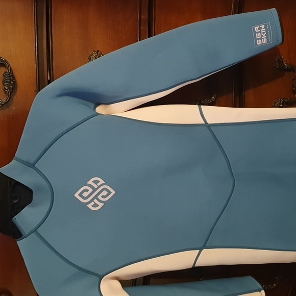 Seaskin Big Girls Seaskin Back Zip Full Wetsuit Sz 16 - Picture 3 of 4